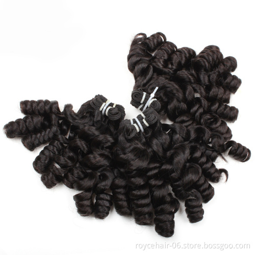 Funmi Hair Super Double Drawn Durable Remy Human Hair Extensions  with Customized Hair Weave Package